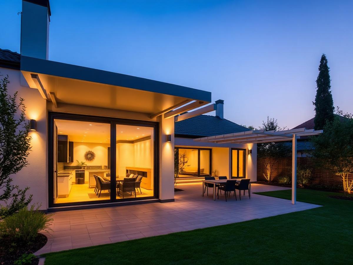 Brown tinted — terrace enclosure